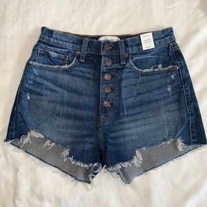 NWT Abercrombie & Fitch high waist denim shorts